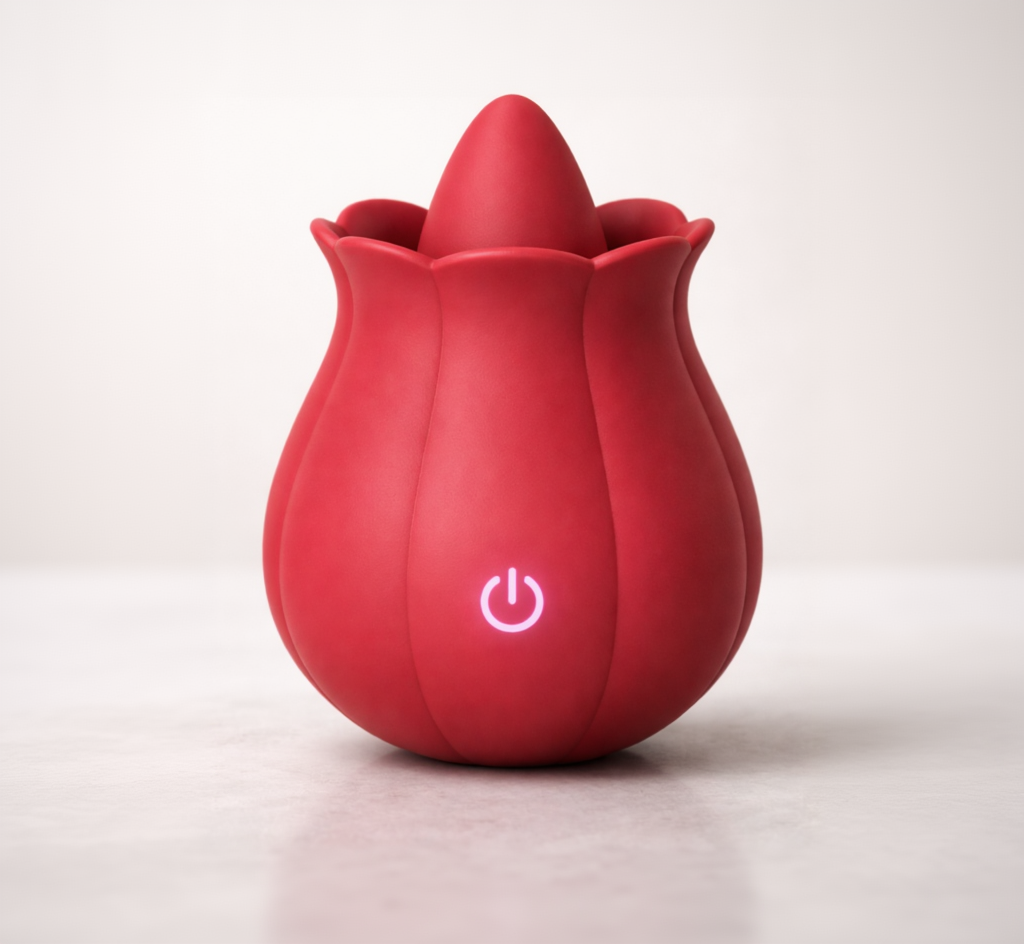 Rose Bliss personal massager with a compact, sculpted design shown on a neutral background